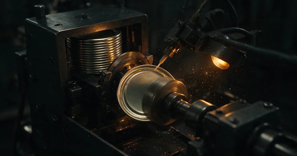 Scrolled tinplate sheet on an ends line